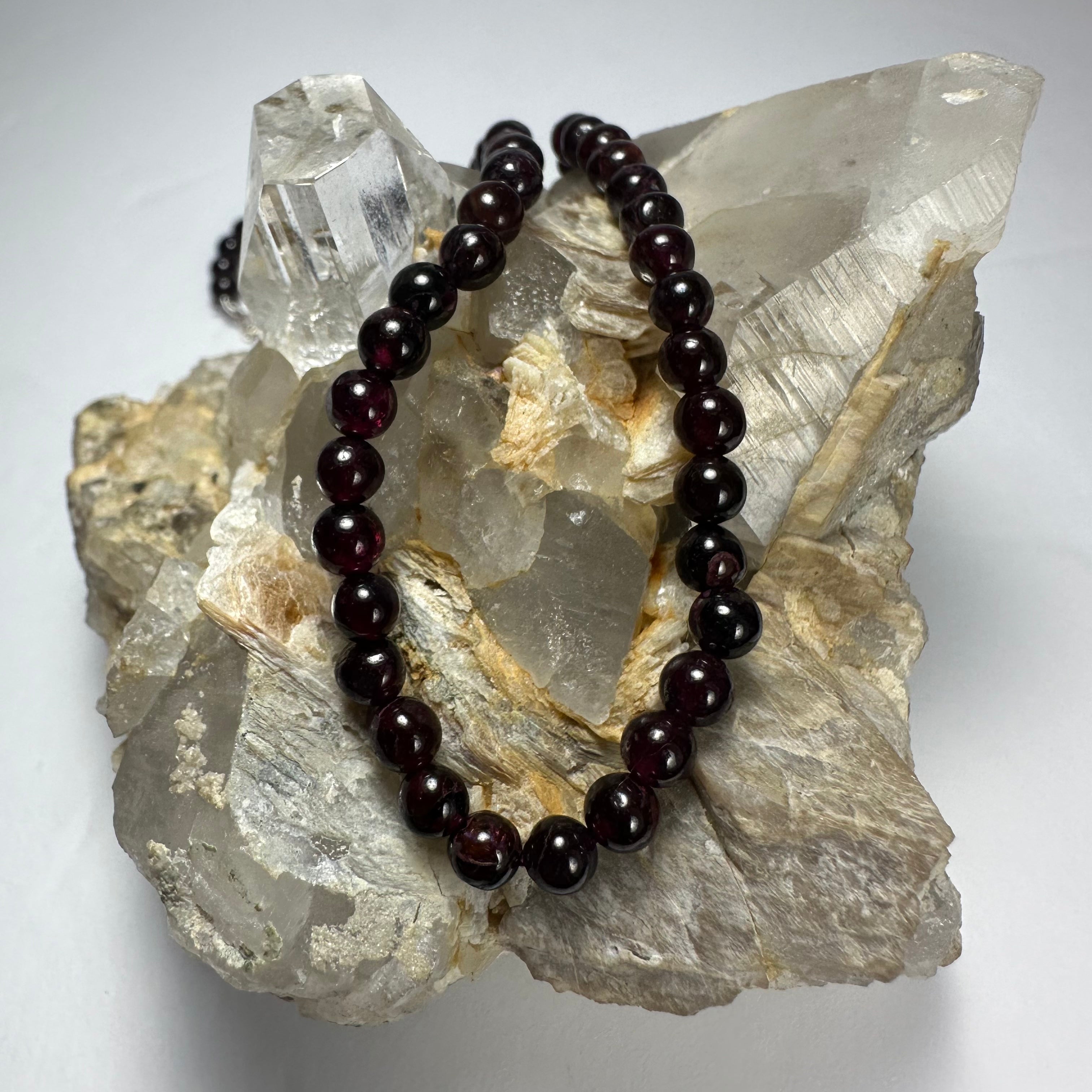 Red Garnet Round Bead Necklace | Jewelry | Wiccan Center