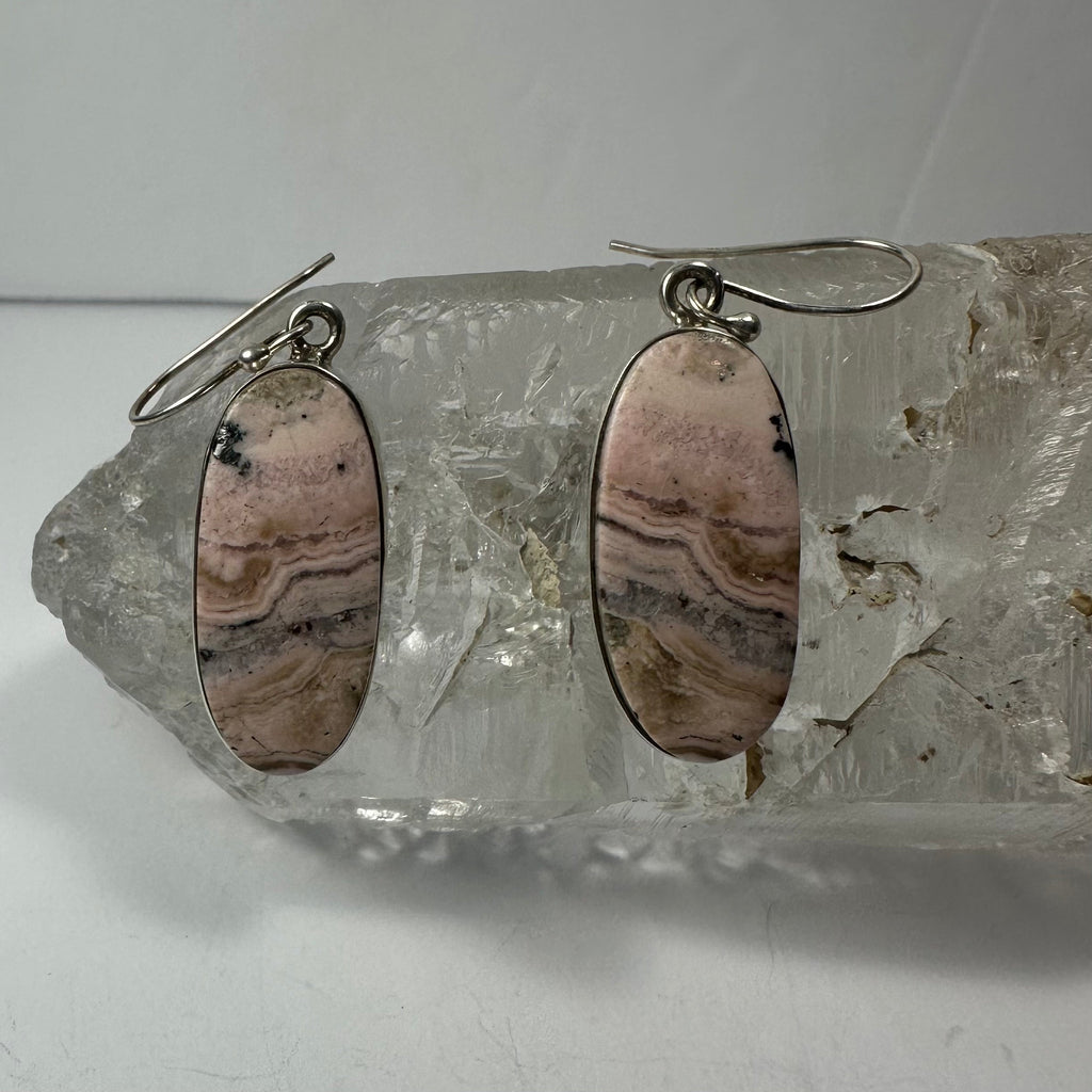 Rhodonite Dangle Earrings | Jewelry | Wiccan Center