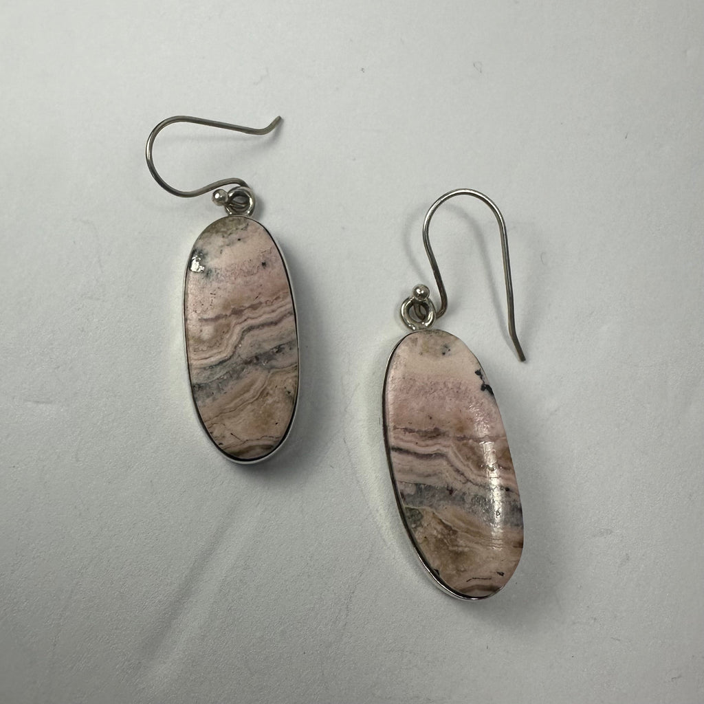 Rhodonite Dangle Earrings | Jewelry | Wiccan Center