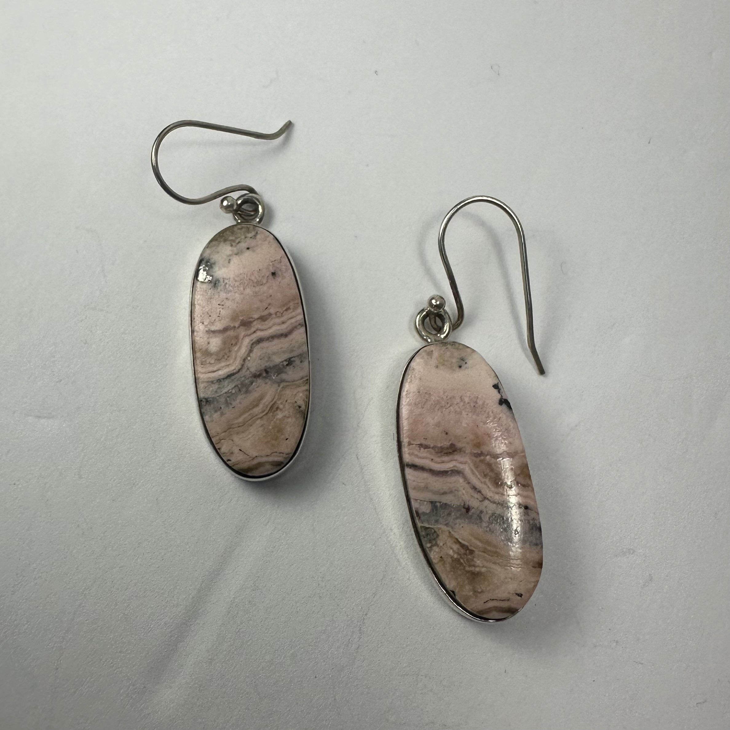Rhodonite Dangle Earrings | Jewelry | Wiccan Center