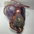 Handmade Rhodonite Macrame Necklace | Jewelry | Wiccan Center