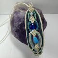 Hand-woven Macrame Necklace Glass Beads | Jewelry | Wiccan Center