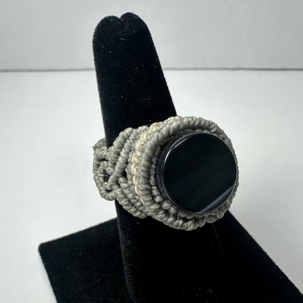 Handmade Woven Ring with Stone | Jewelry | Wiccan Center