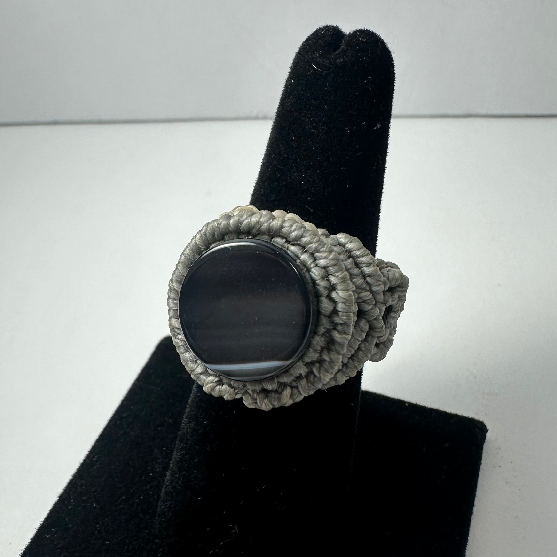 Handmade Woven Ring with Stone | Jewelry | Wiccan Center