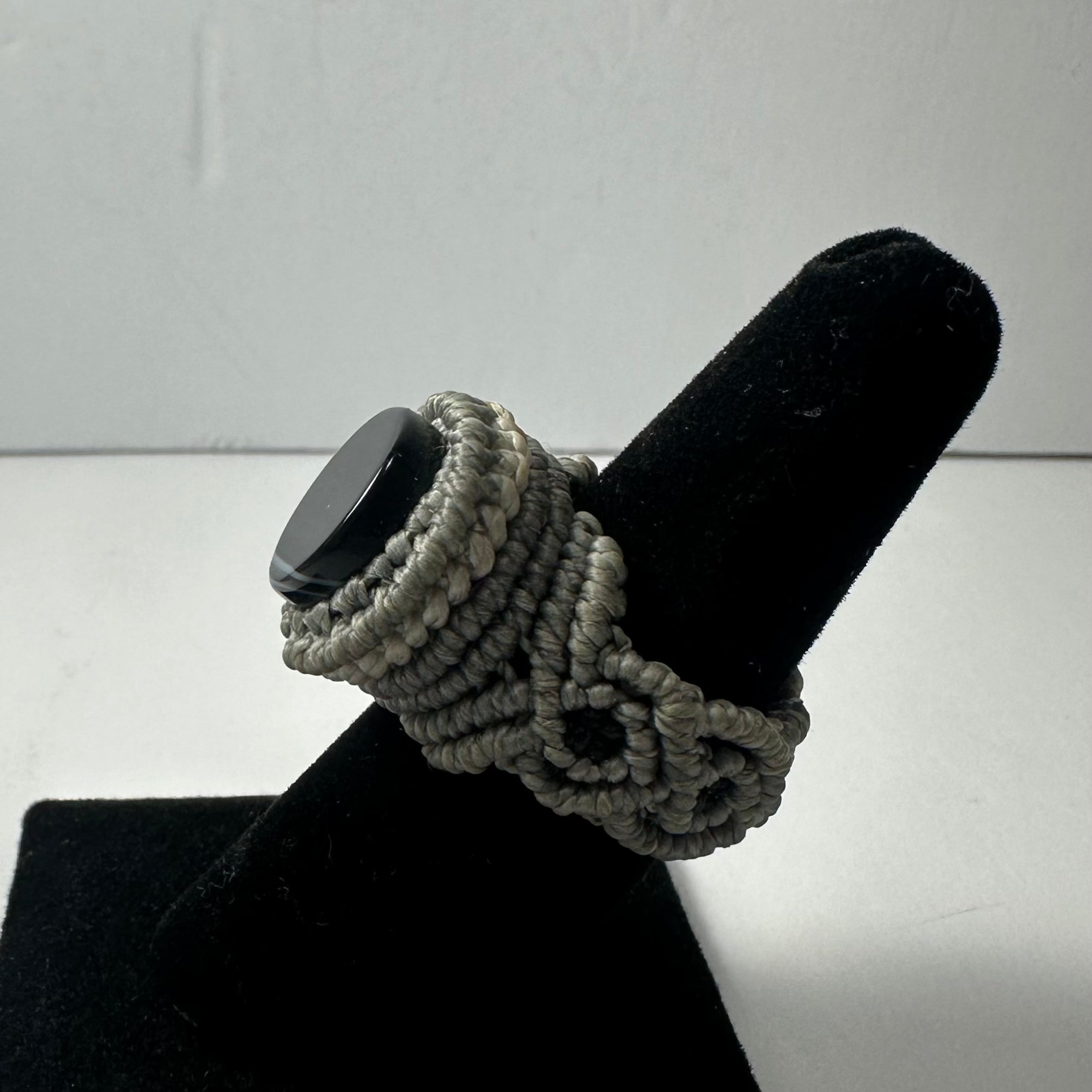 Handmade Woven Ring with Stone | Jewelry | Wiccan Center