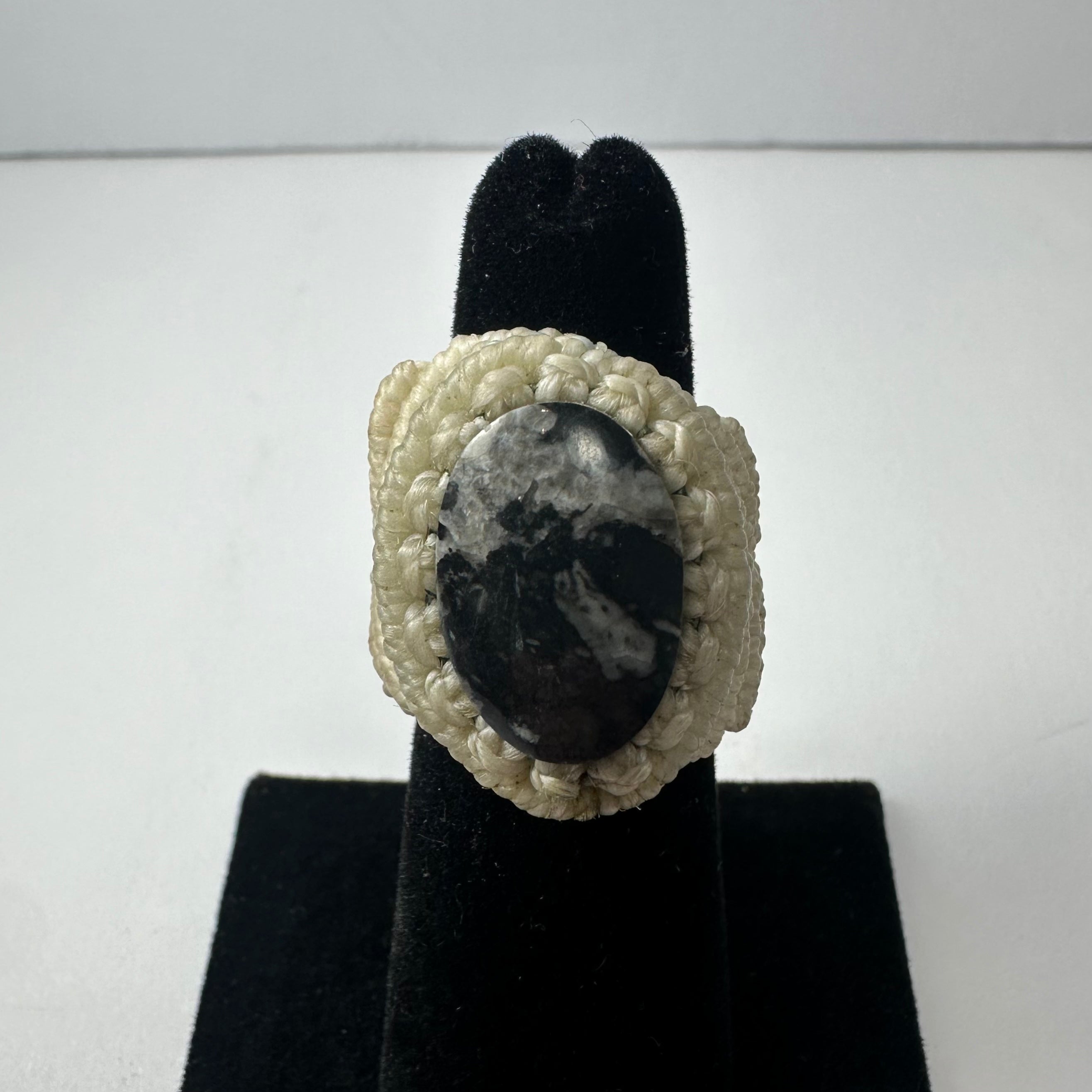 Handmade Woven Ring with Stone | Jewelry | Wiccan Center