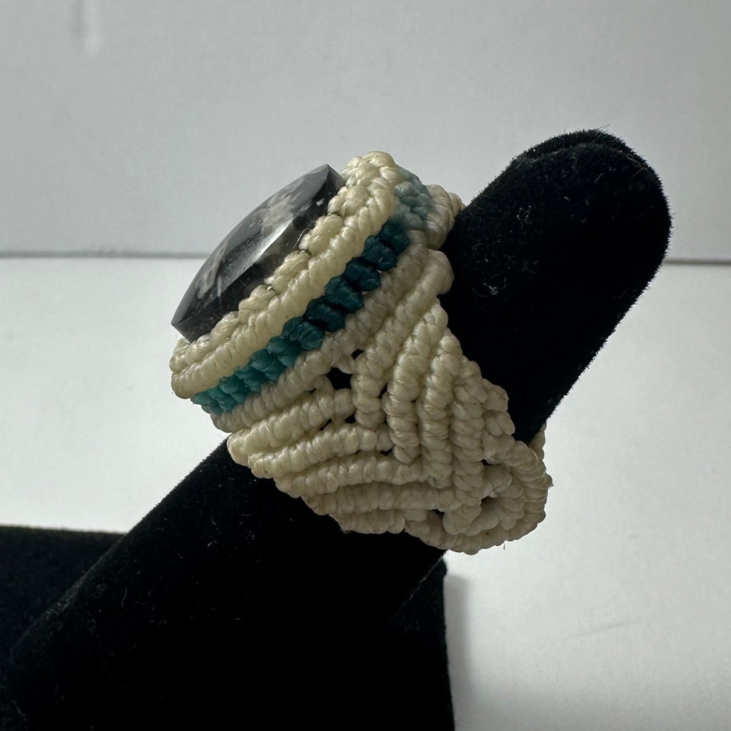 Handmade Woven Ring with Stone | Jewelry | Wiccan Center