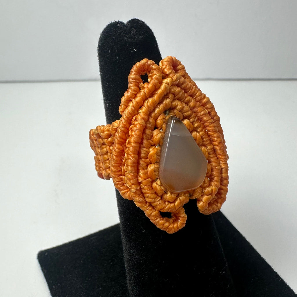 Handmade Woven Ring with Stone | Jewelry | Wiccan Center