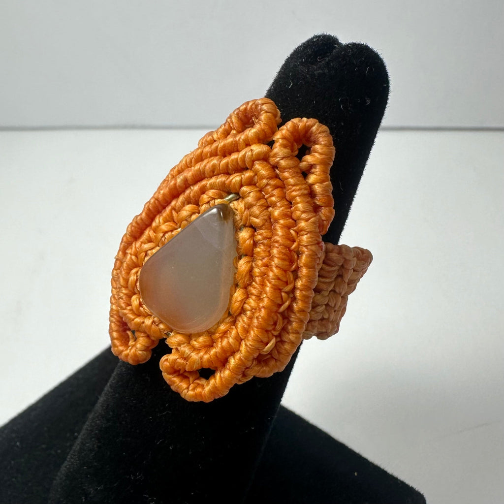 Handmade Woven Ring with Stone | Jewelry | Wiccan Center