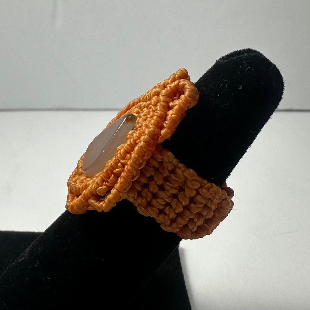 Handmade Woven Ring with Stone | Jewelry | Wiccan Center