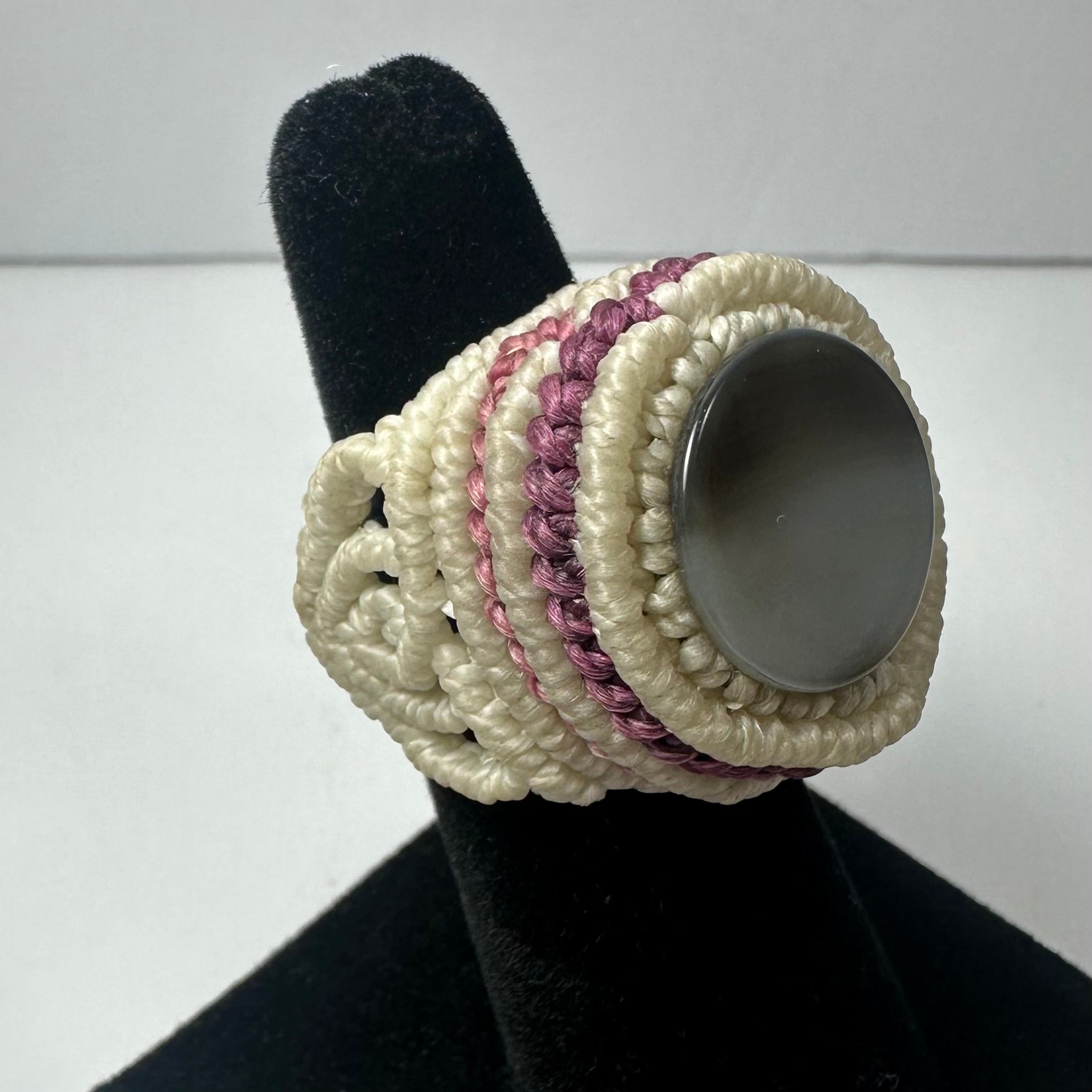 Handmade Woven Ring with Stone | Jewelry | Wiccan Center