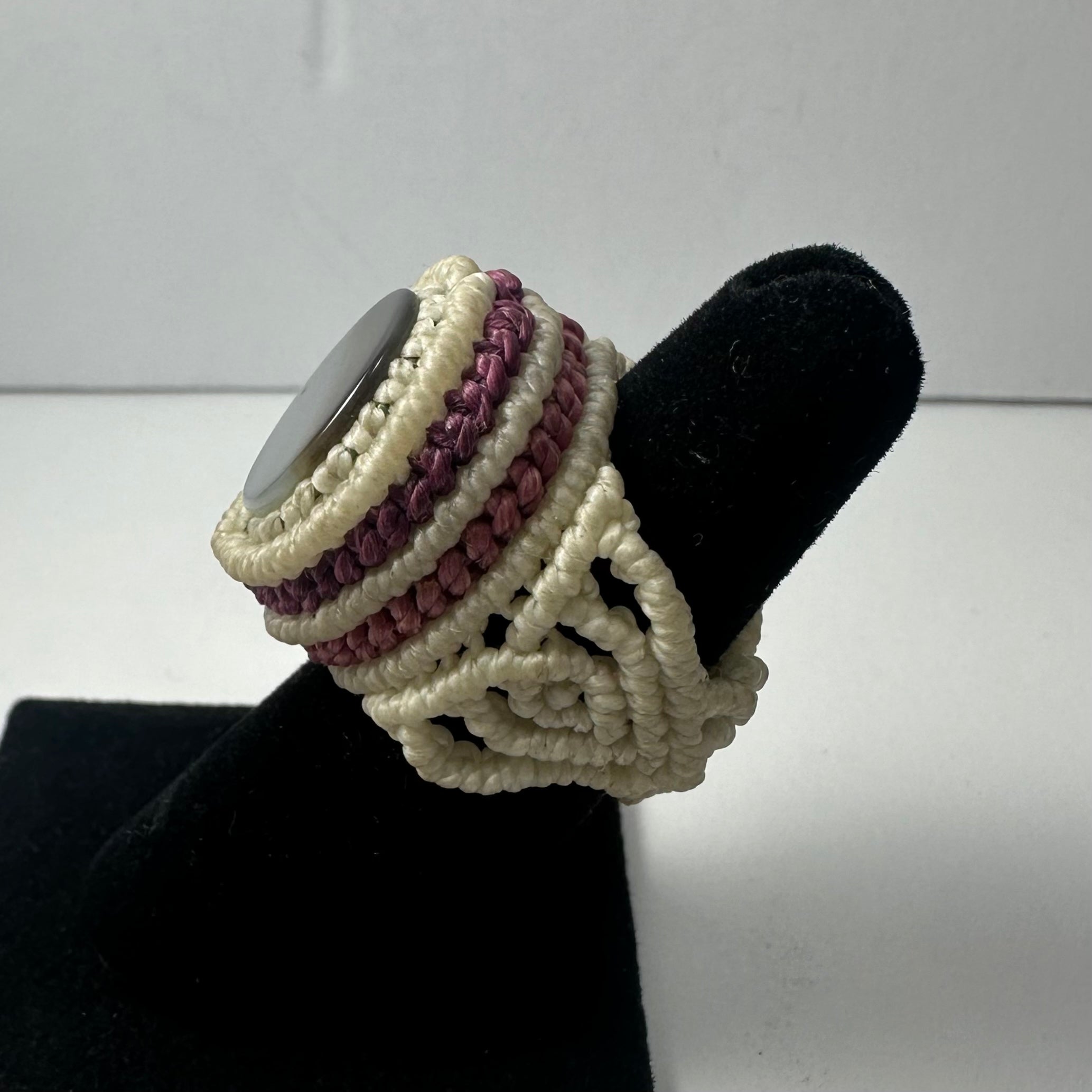 Handmade Woven Ring with Stone | Jewelry | Wiccan Center
