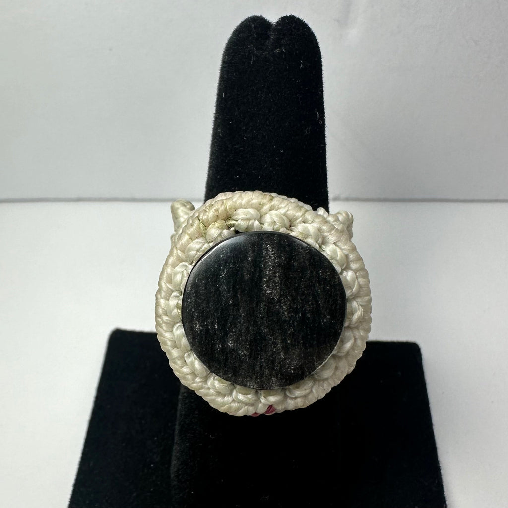 Handmade Woven Ring with Stone | Jewelry | Wiccan Center