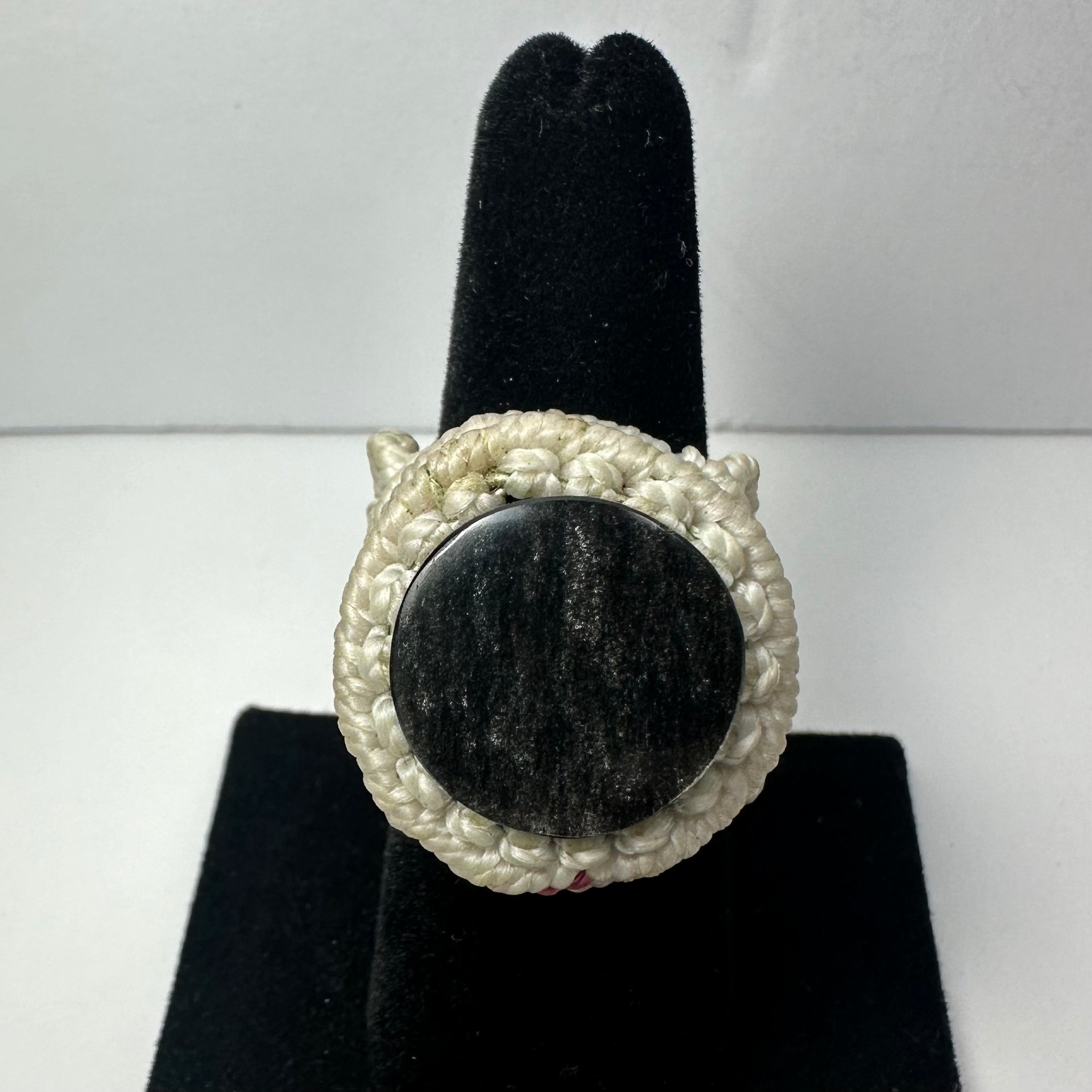 Handmade Woven Ring with Stone | Jewelry | Wiccan Center
