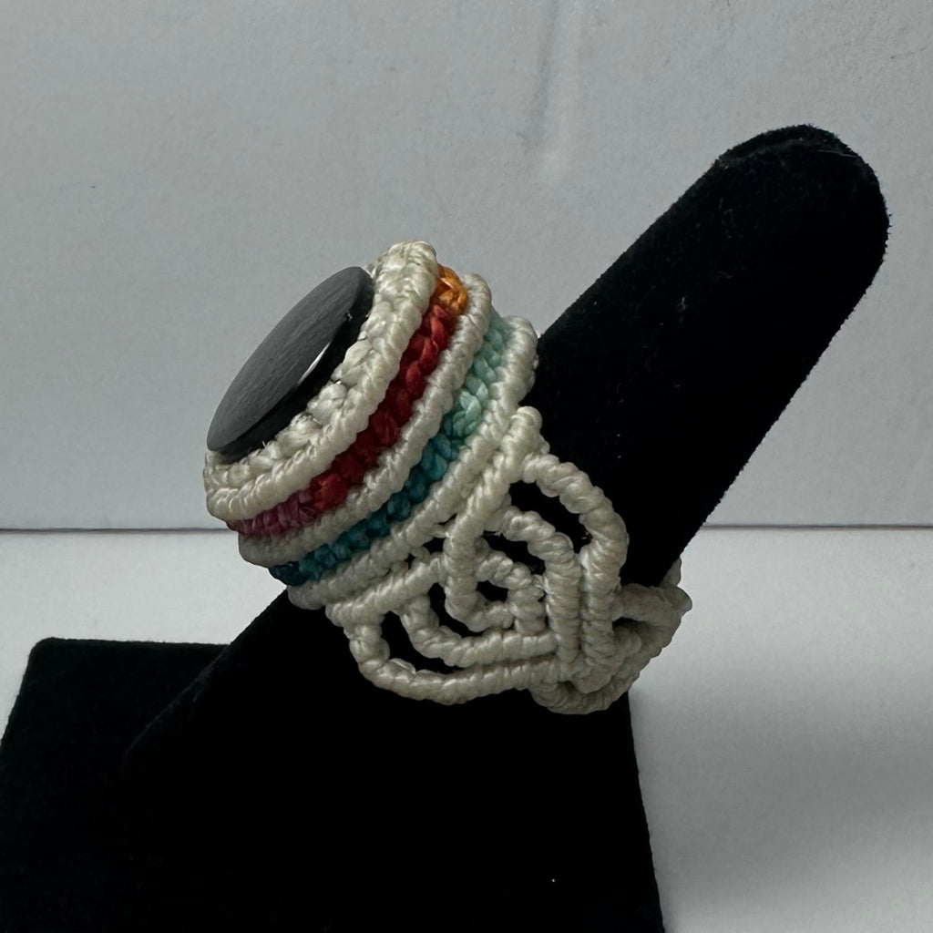 Handmade Woven Ring with Stone | Jewelry | Wiccan Center