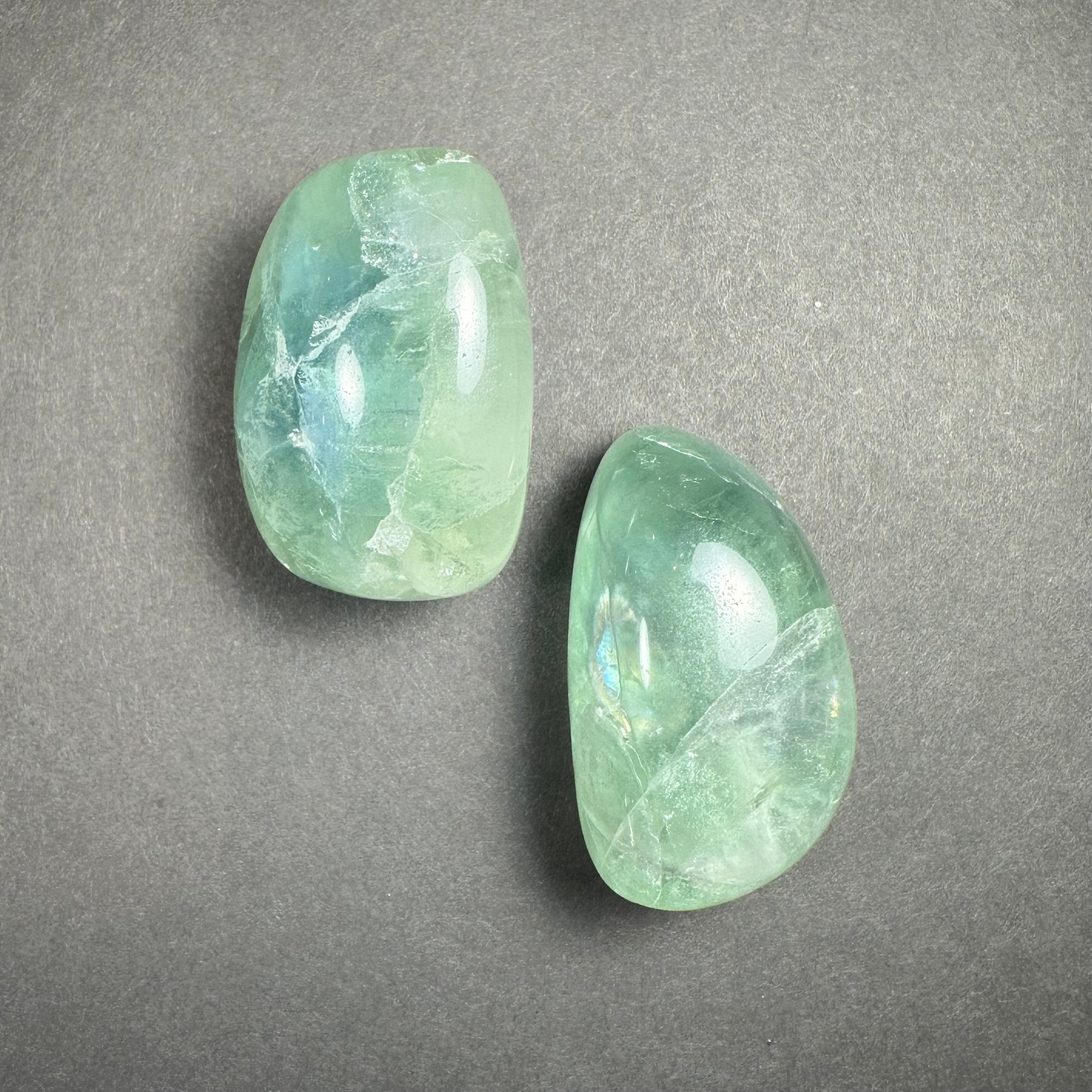 Multi Color Rainbow Fluorite Tumbled Stone | Lapidary | Wiccan Center