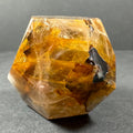 Yellow Hematoid Quartz Dodecahedron Carving from Brazil | Lapidary | Wiccan Center