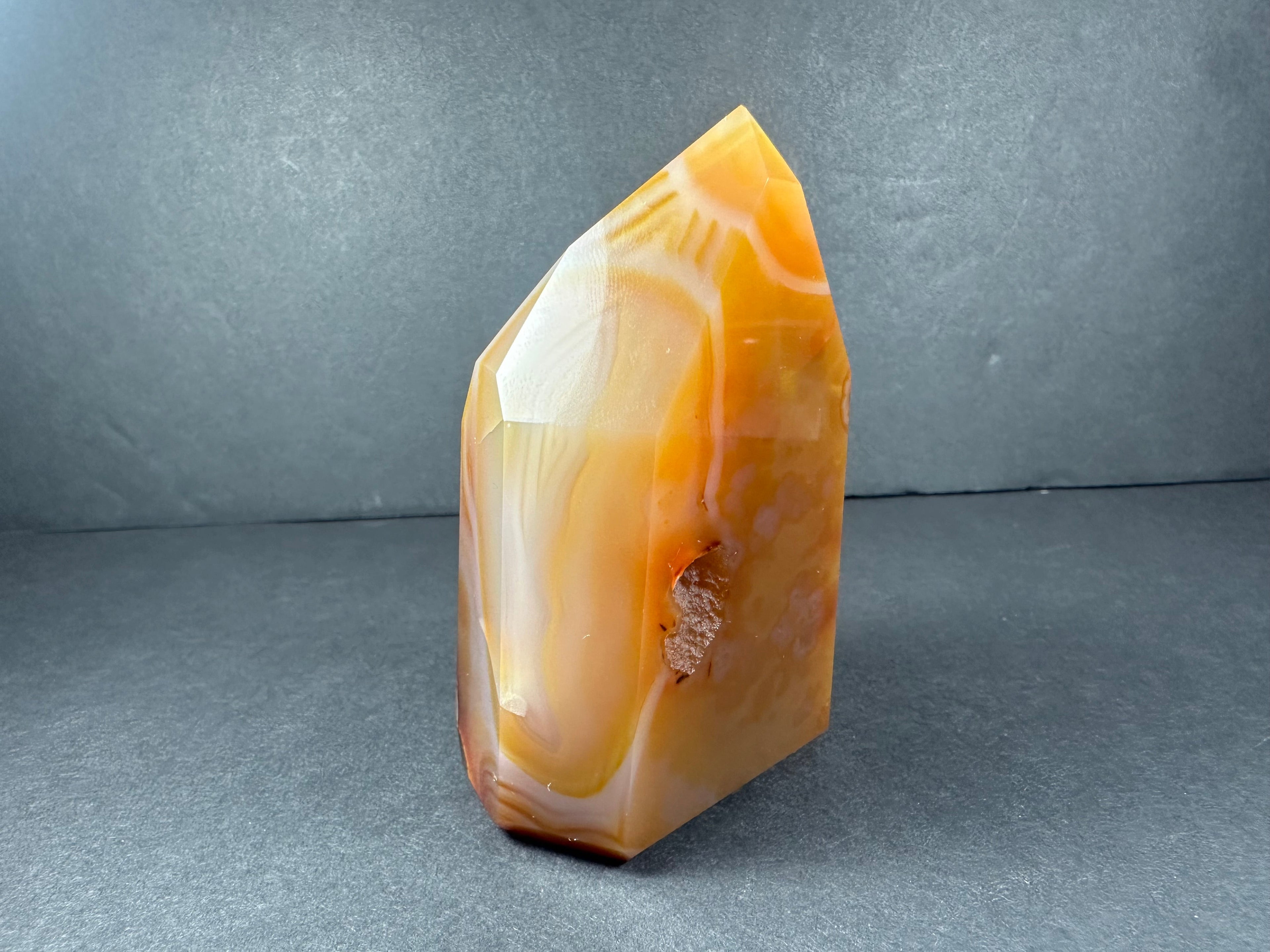Banded Carnelian Tower from Brazil | Lapidary | Wiccan Center