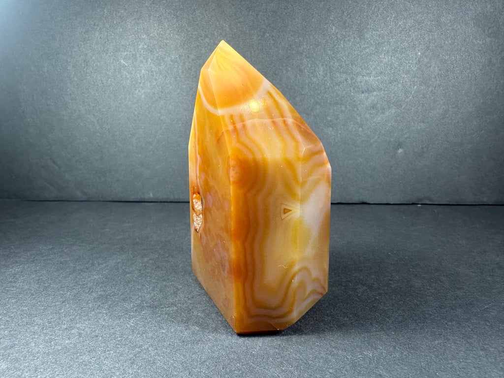 Banded Carnelian Tower from Brazil | Lapidary | Wiccan Center