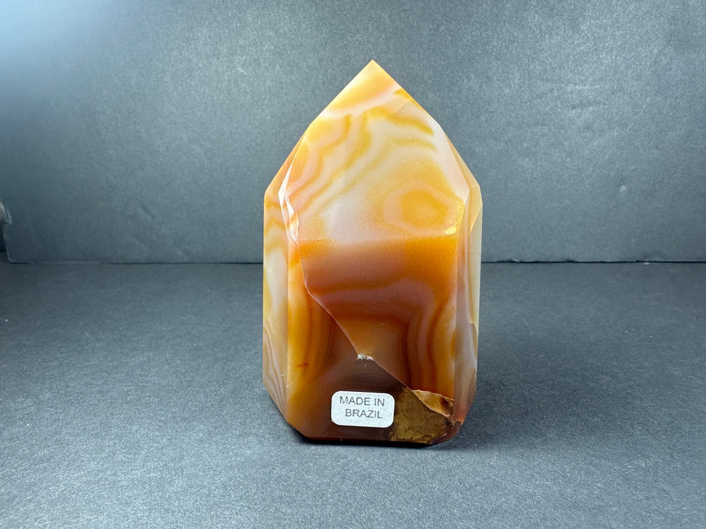 Banded Carnelian Tower from Brazil | Lapidary | Wiccan Center