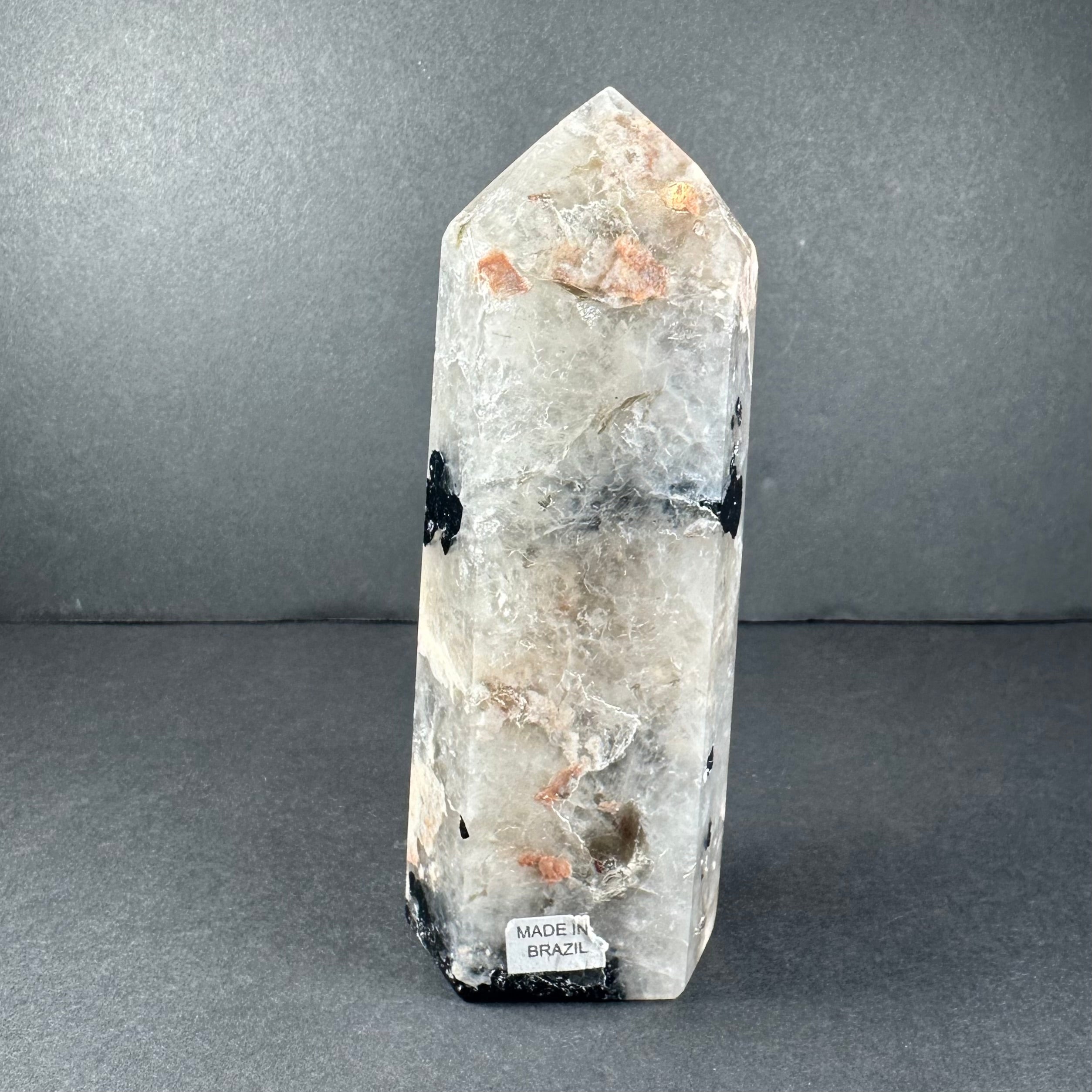Peach Moonstone Tower from Brazil | Lapidary | Wiccan Center