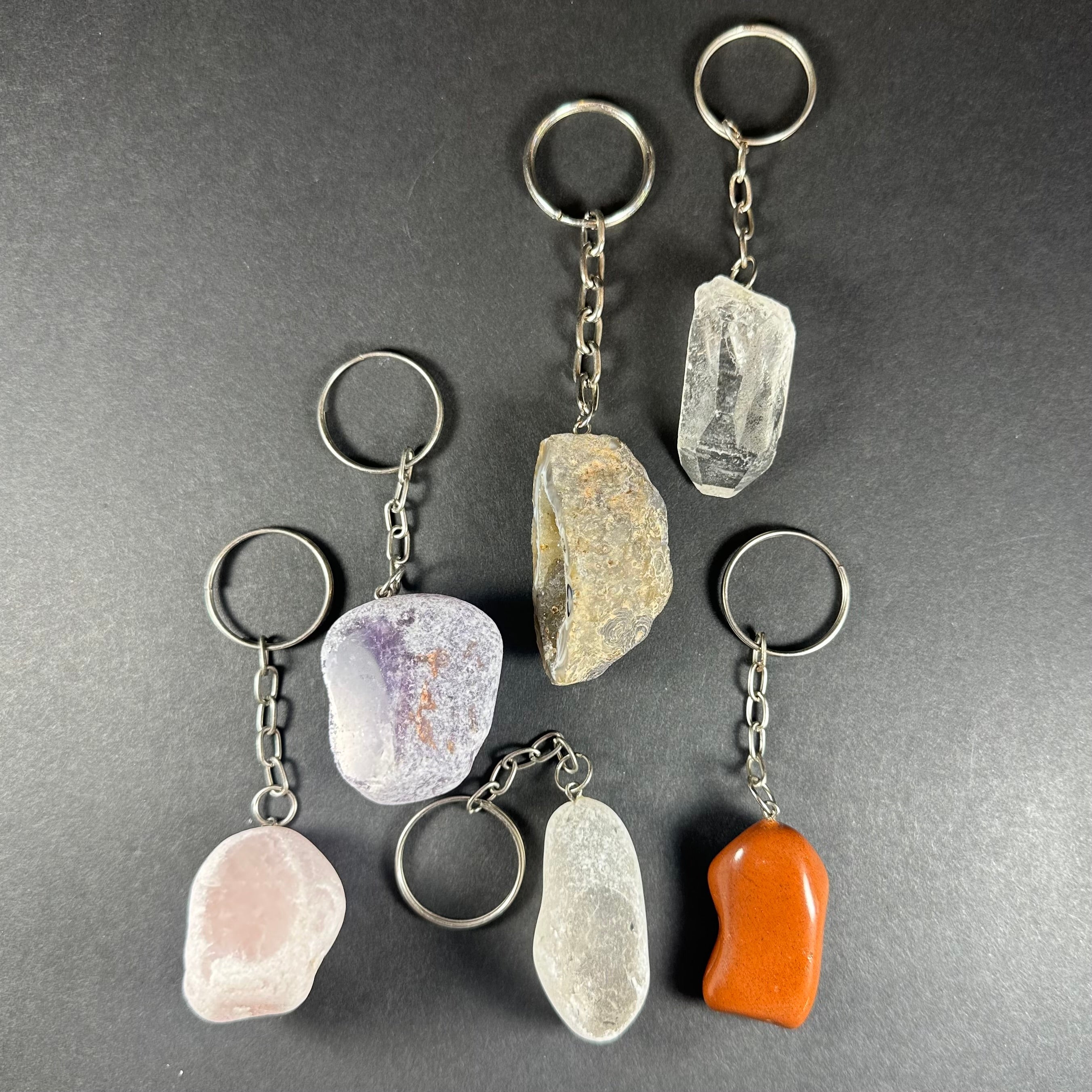 Mixed Stone Crystal Keychain | Lapidary | Wiccan Center