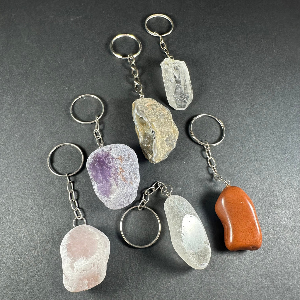 Mixed Stone Crystal Keychain | Lapidary | Wiccan Center