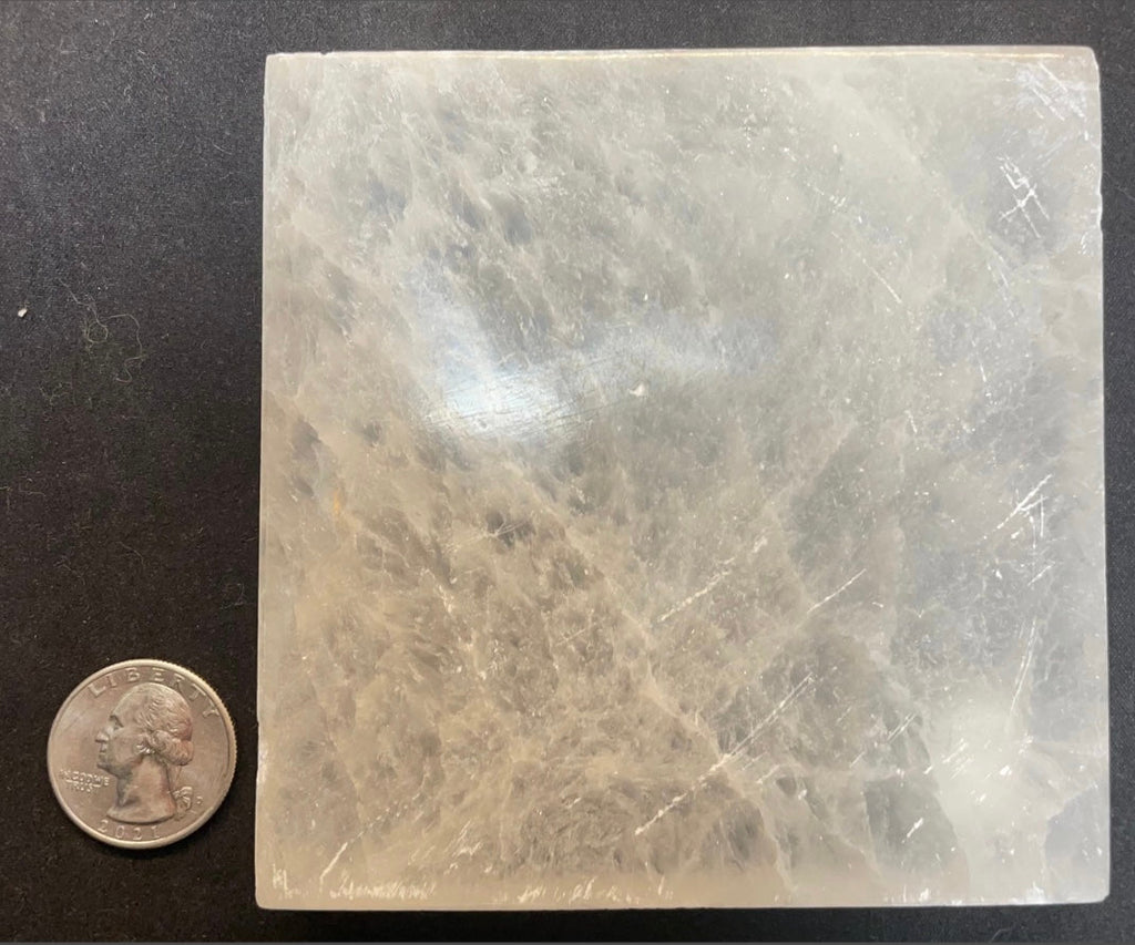 Selenite Crystal Charging Plate 10cm | Lapidary | Wiccan Center