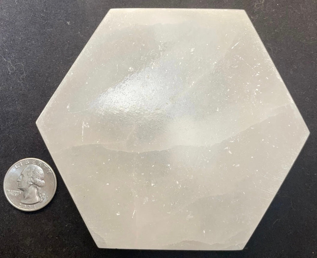 Selenite Crystal Charging Plate 10cm | Lapidary | Wiccan Center