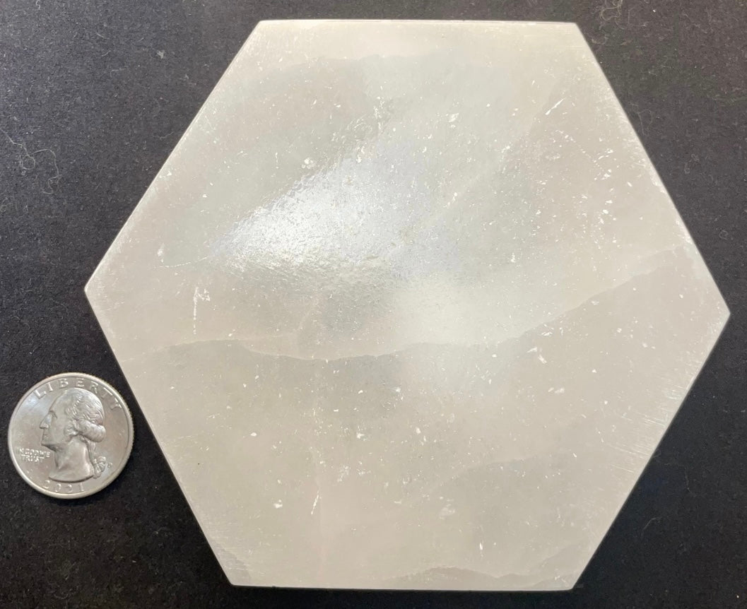 Selenite Crystal Charging Plate 10cm | Lapidary | Wiccan Center