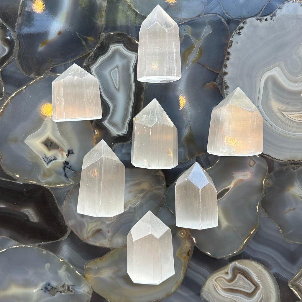 Selenite Obelisk 2.5" - 3" | Lapidary | Wiccan Center