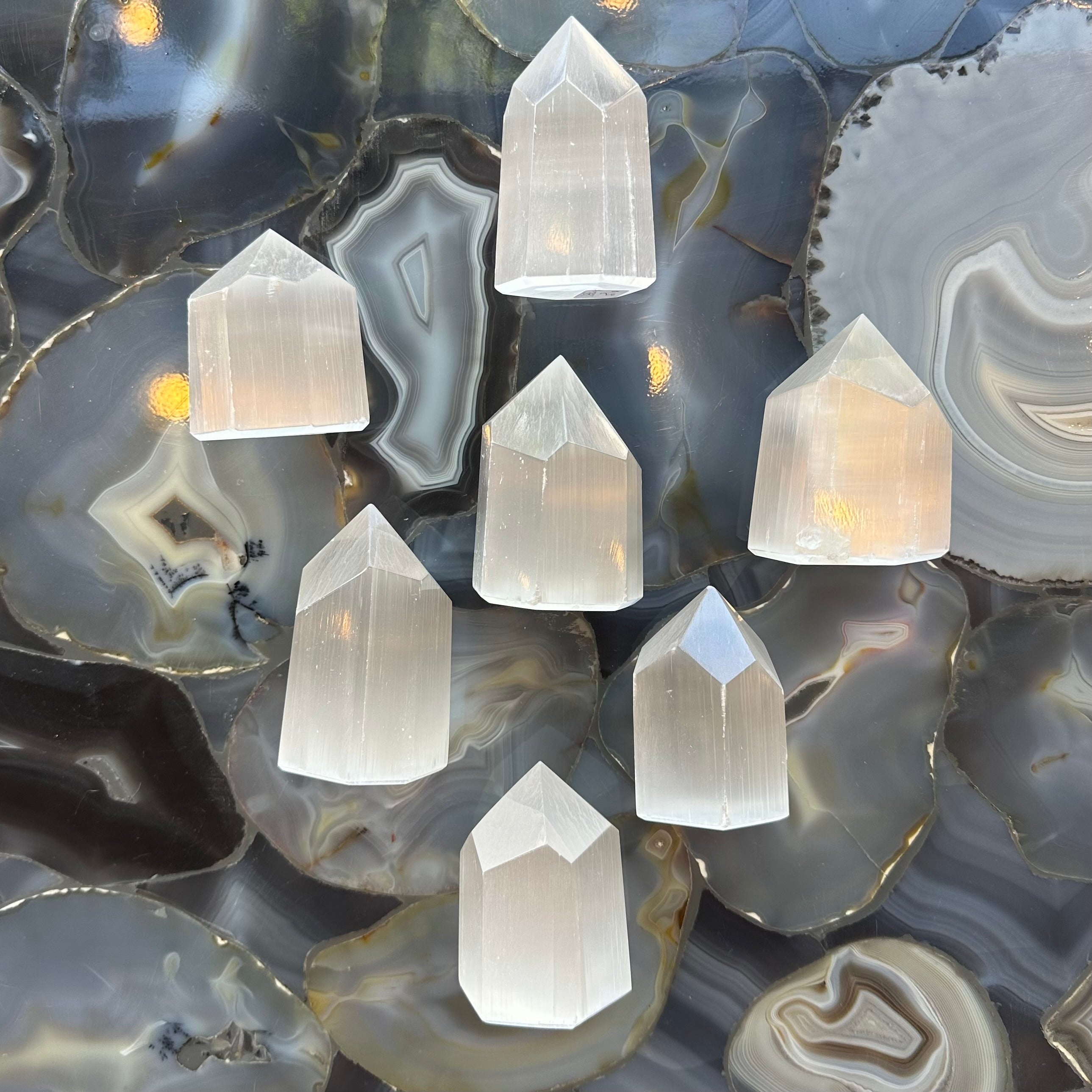 Selenite Obelisk 2.5" - 3" | Lapidary | Wiccan Center