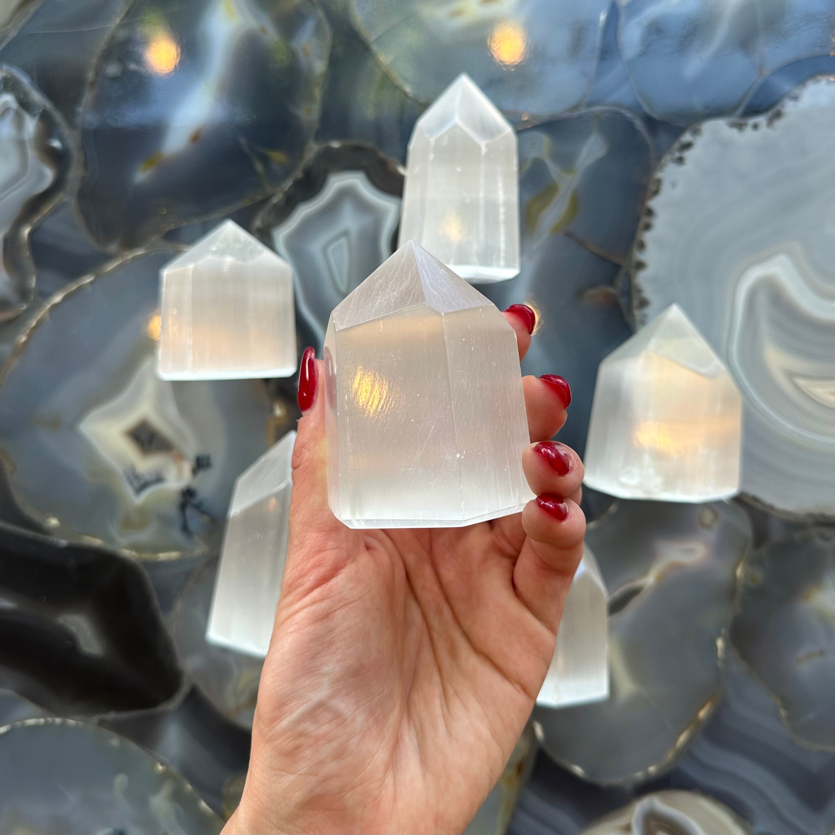 Selenite Obelisk 2.5" - 3" | Lapidary | Wiccan Center