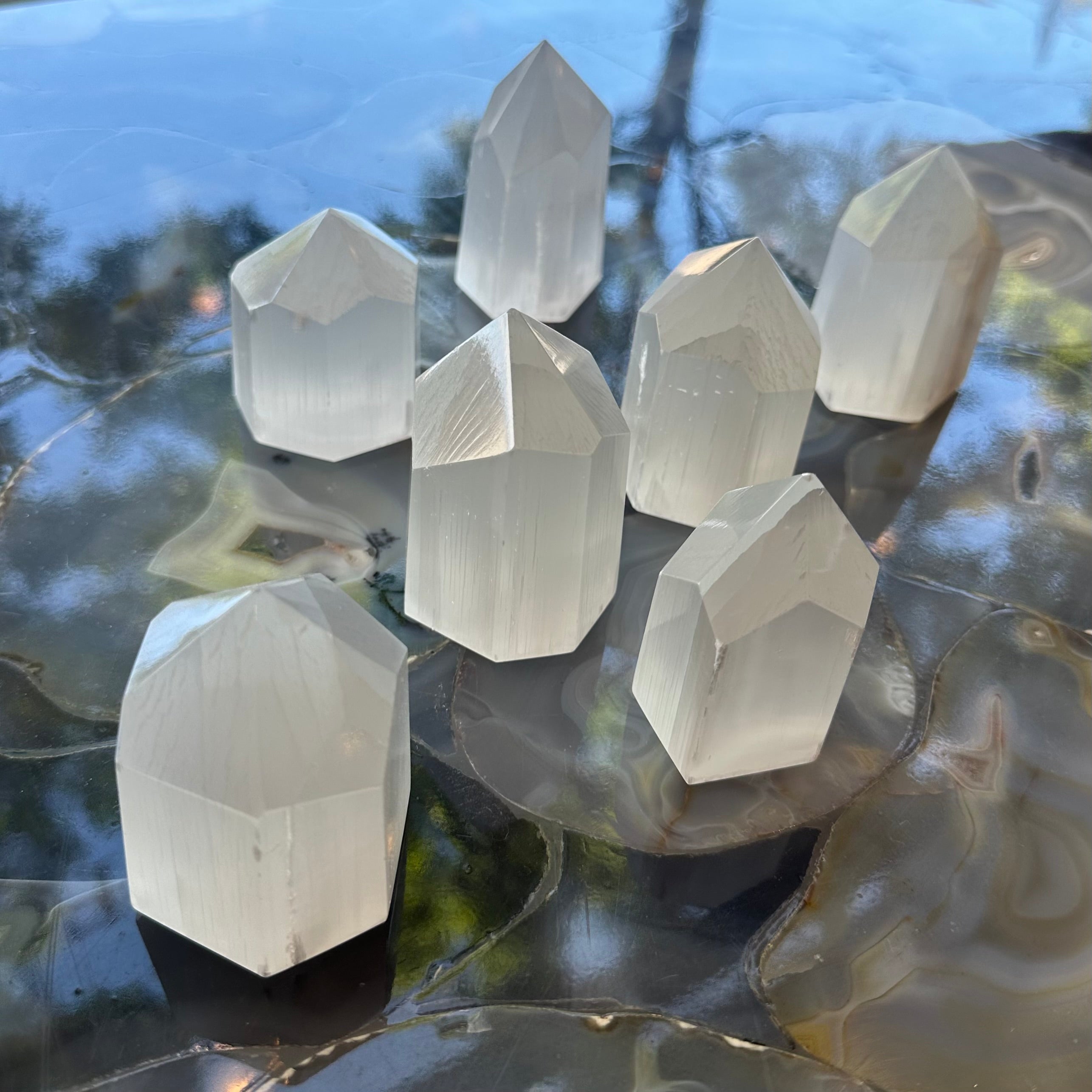 Selenite Obelisk 2.5" - 3" | Lapidary | Wiccan Center