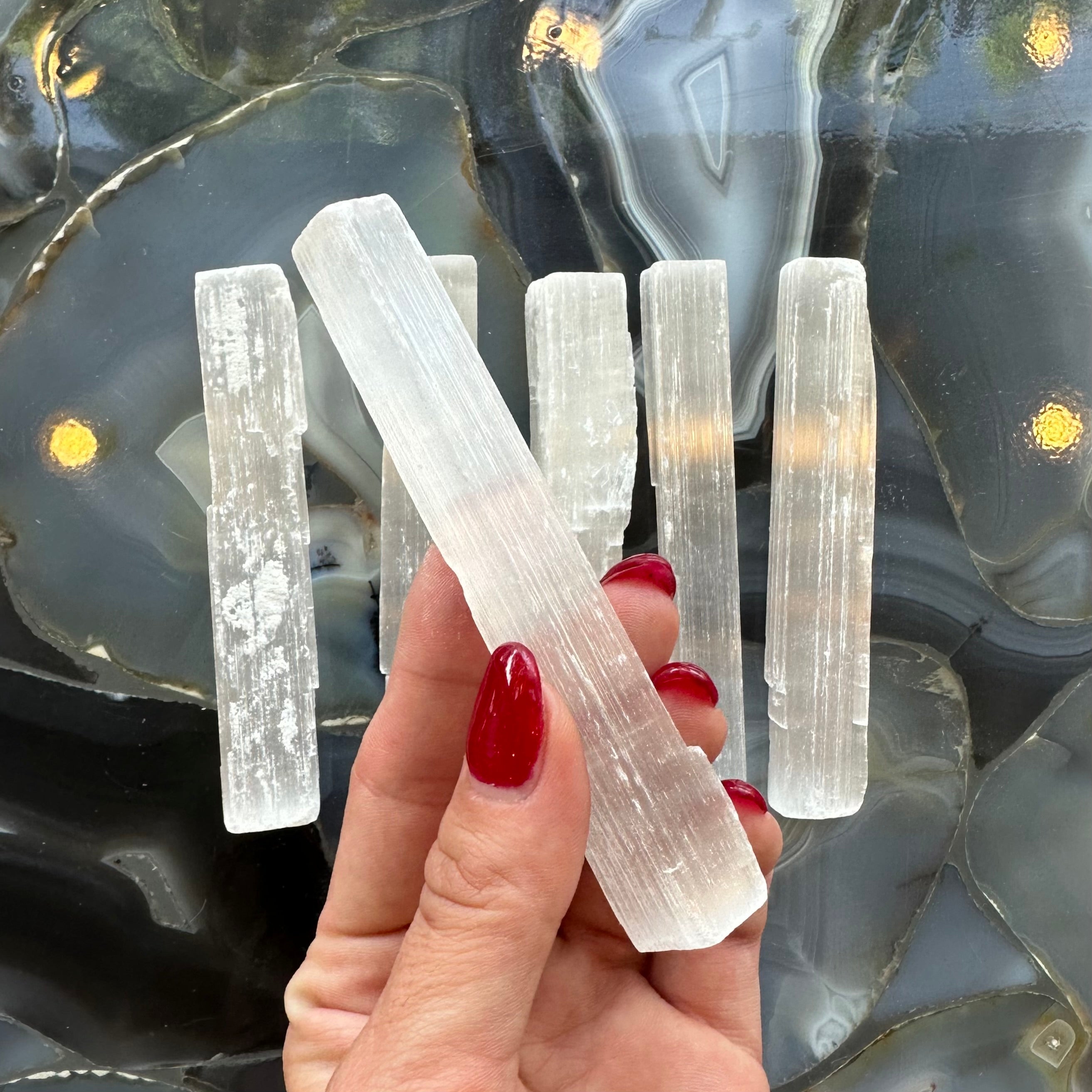 Selenite Stick 15cm from Morocco | Lapidary | Wiccan Center