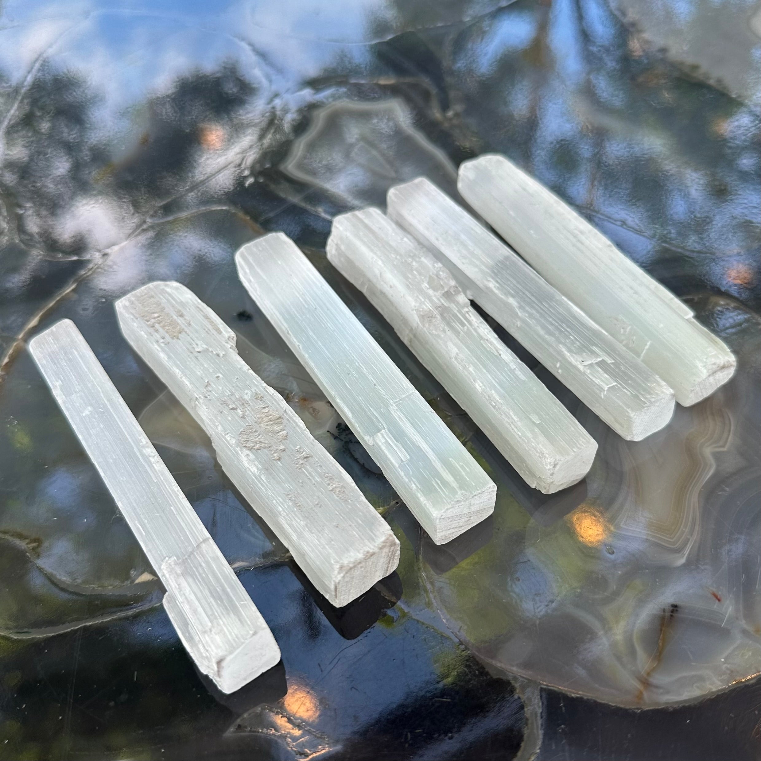 Selenite Stick 15cm from Morocco | Lapidary | Wiccan Center