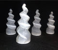 Selenite Spiral Tower 10cm | Lapidary | Wiccan Center