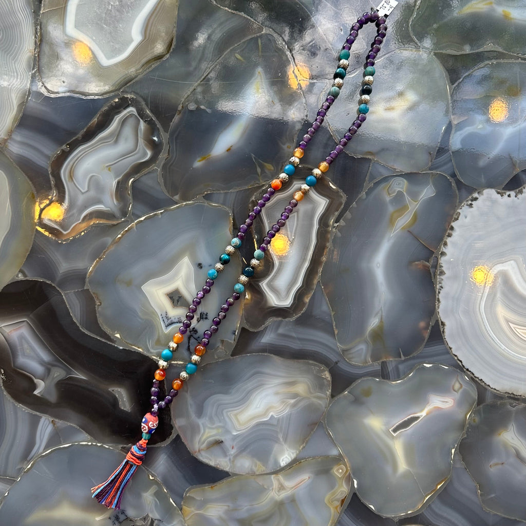 Amethyst Mala with Mixed Stone Beads | Jewelry | Wiccan Center