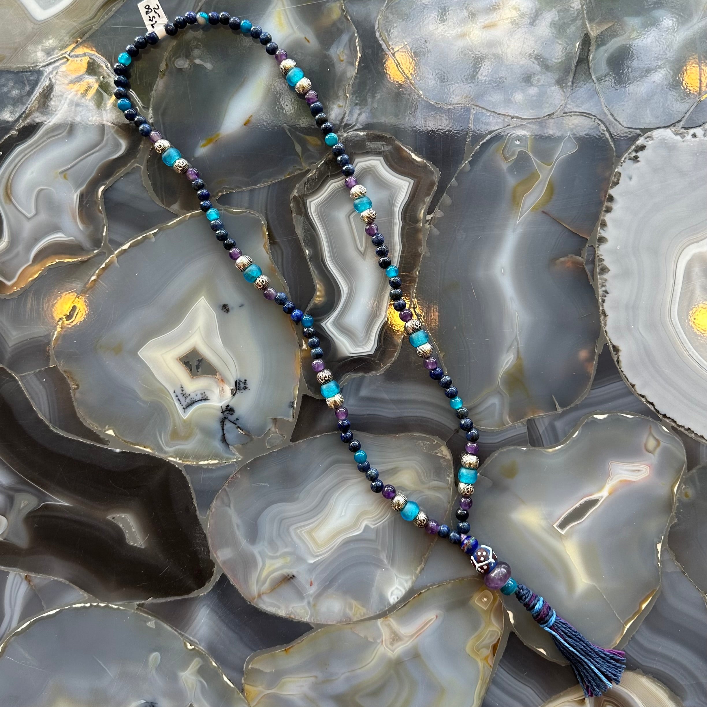 Lapis Lazuli Mala with Mixed Stone Beads | Jewelry | Wiccan Center