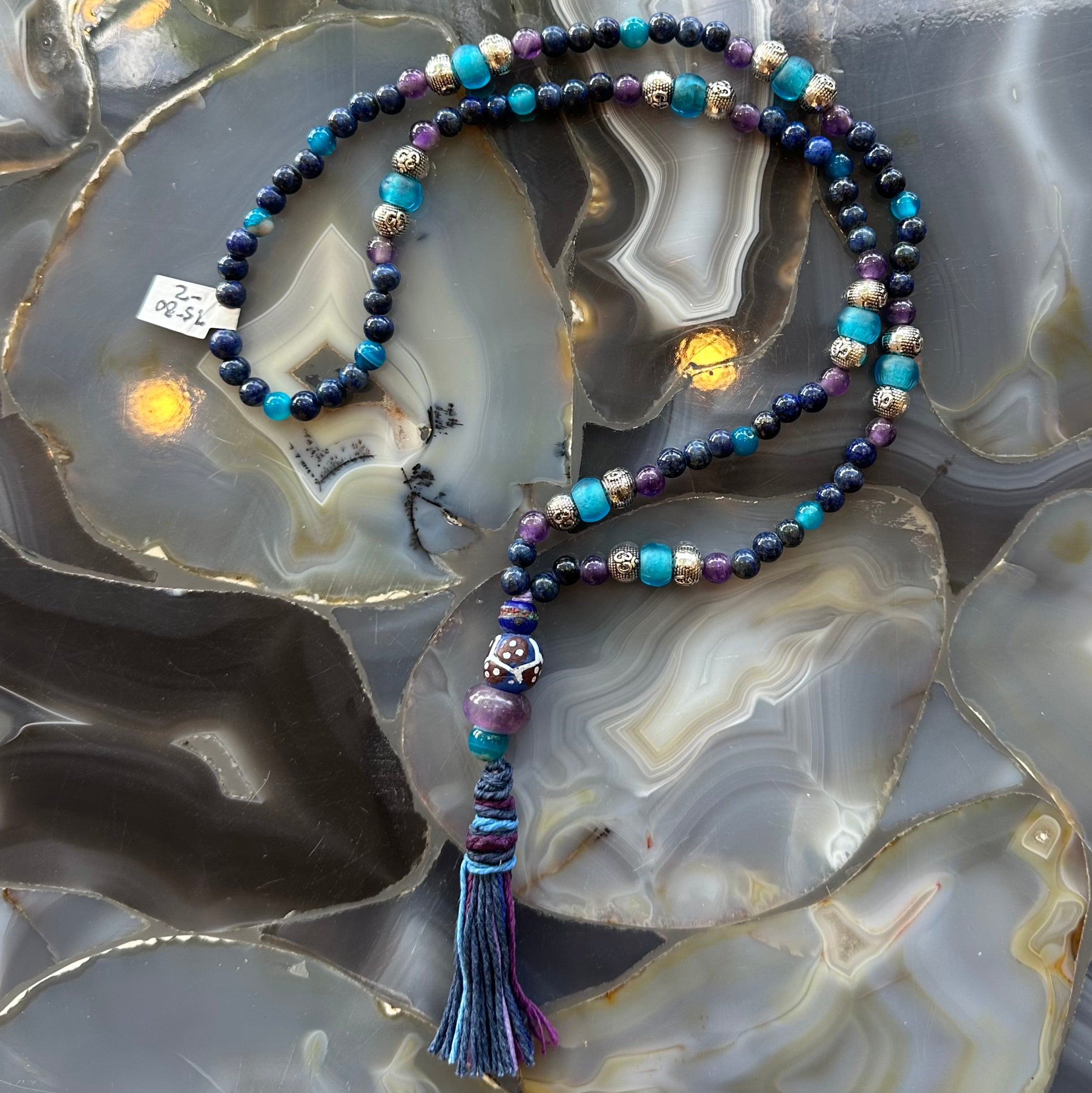 Lapis Lazuli Mala with Mixed Stone Beads | Jewelry | Wiccan Center
