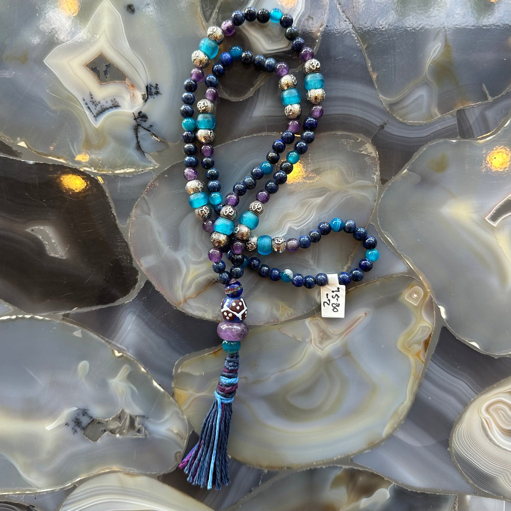 Lapis Lazuli Mala with Mixed Stone Beads | Jewelry | Wiccan Center