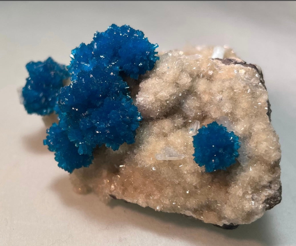 Cavansite with Stilbite on Matrix from Pune, Maharashtra, India | Minerals | Wiccan Center