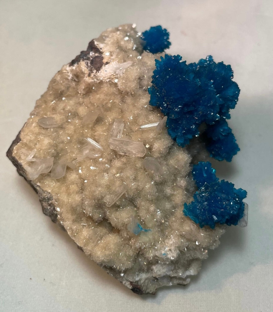 Cavansite with Stilbite on Matrix from Pune, Maharashtra, India | Minerals | Wiccan Center