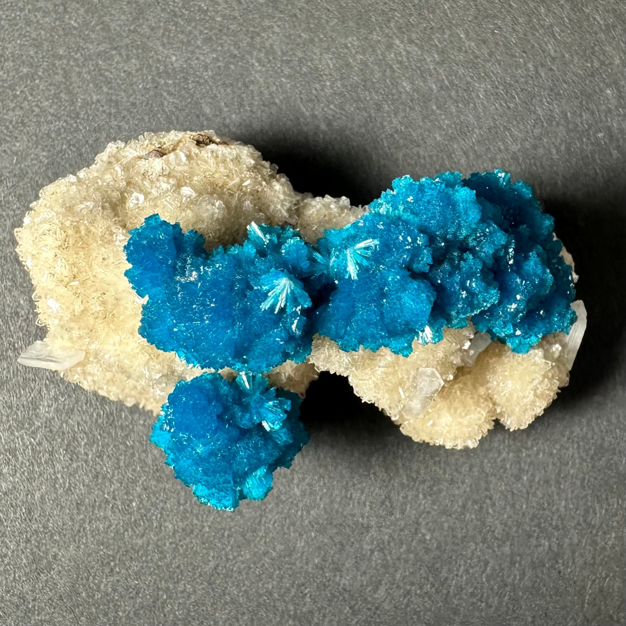 Cavansite with Stilbite on Matrix from Pune, Maharashtra, India | Minerals | Wiccan Center