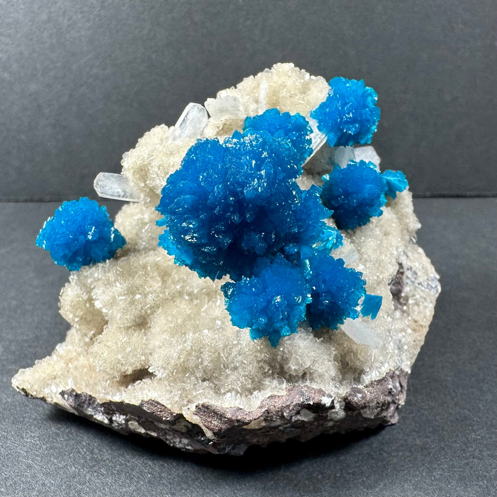 Cavansite with Stilbite on Matrix from Pune, Maharashtra, India | Minerals | Wiccan Center