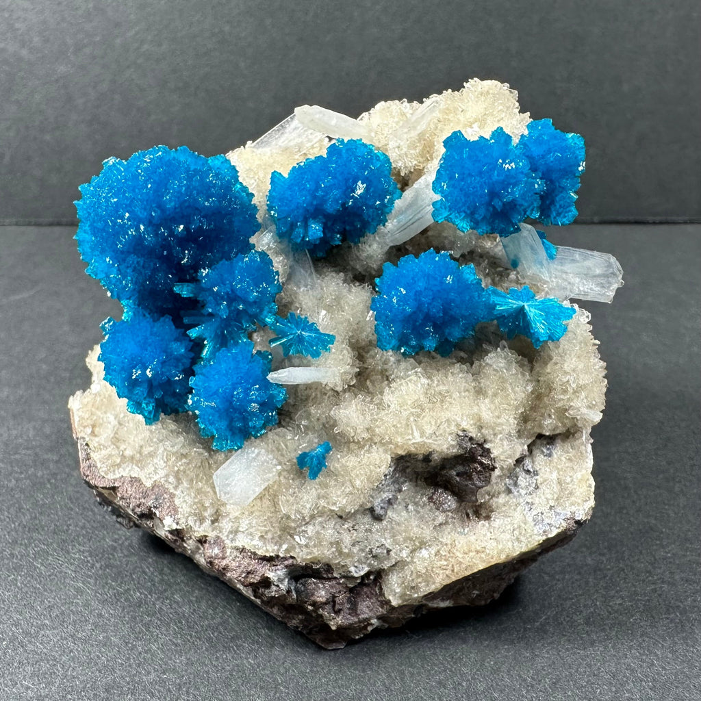 Cavansite with Stilbite on Matrix from Pune, Maharashtra, India | Minerals | Wiccan Center