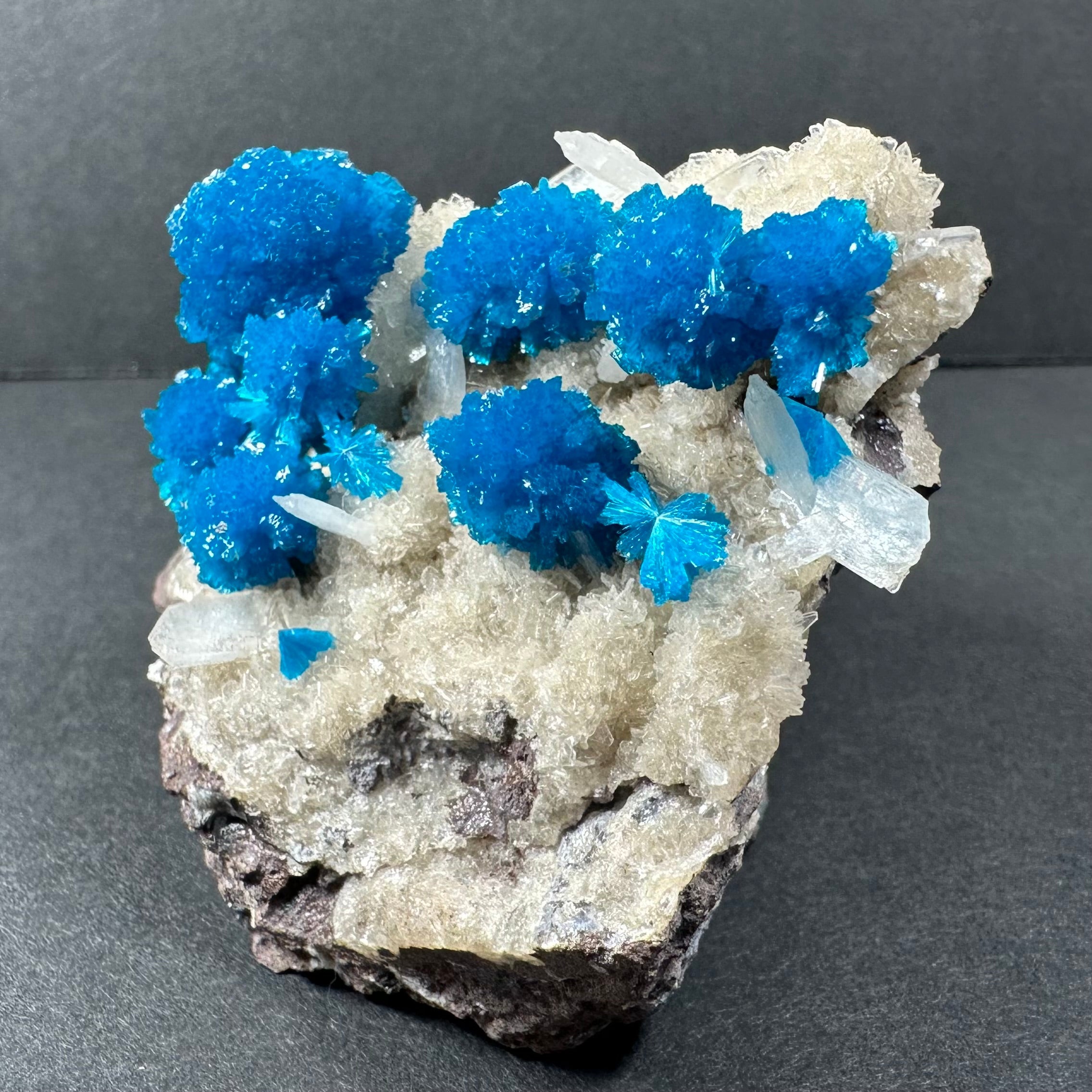 Cavansite with Stilbite on Matrix from Pune, Maharashtra, India | Minerals | Wiccan Center