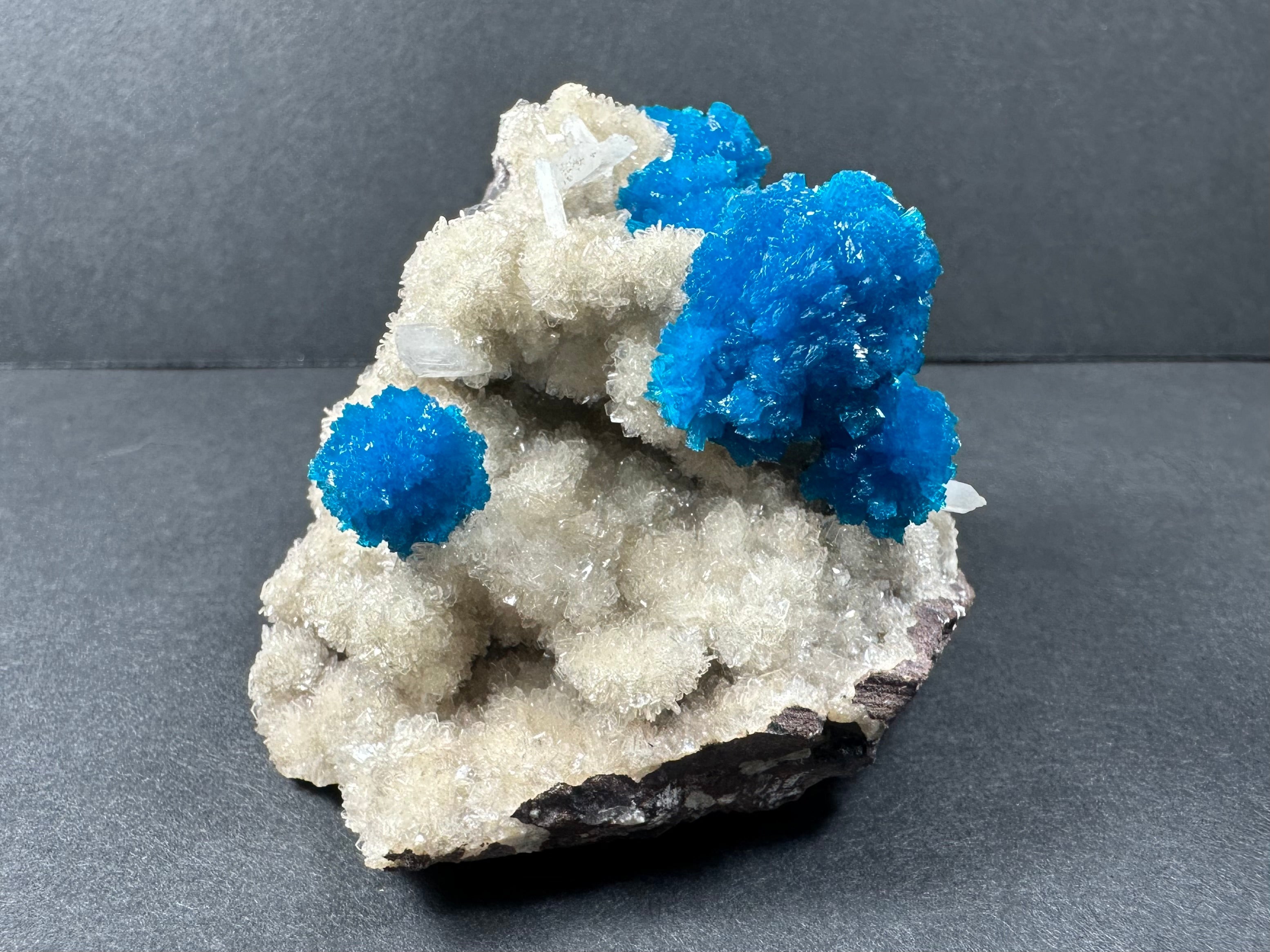 Cavansite with Stilbite on Matrix from Pune, Maharashtra, India | Minerals | Wiccan Center