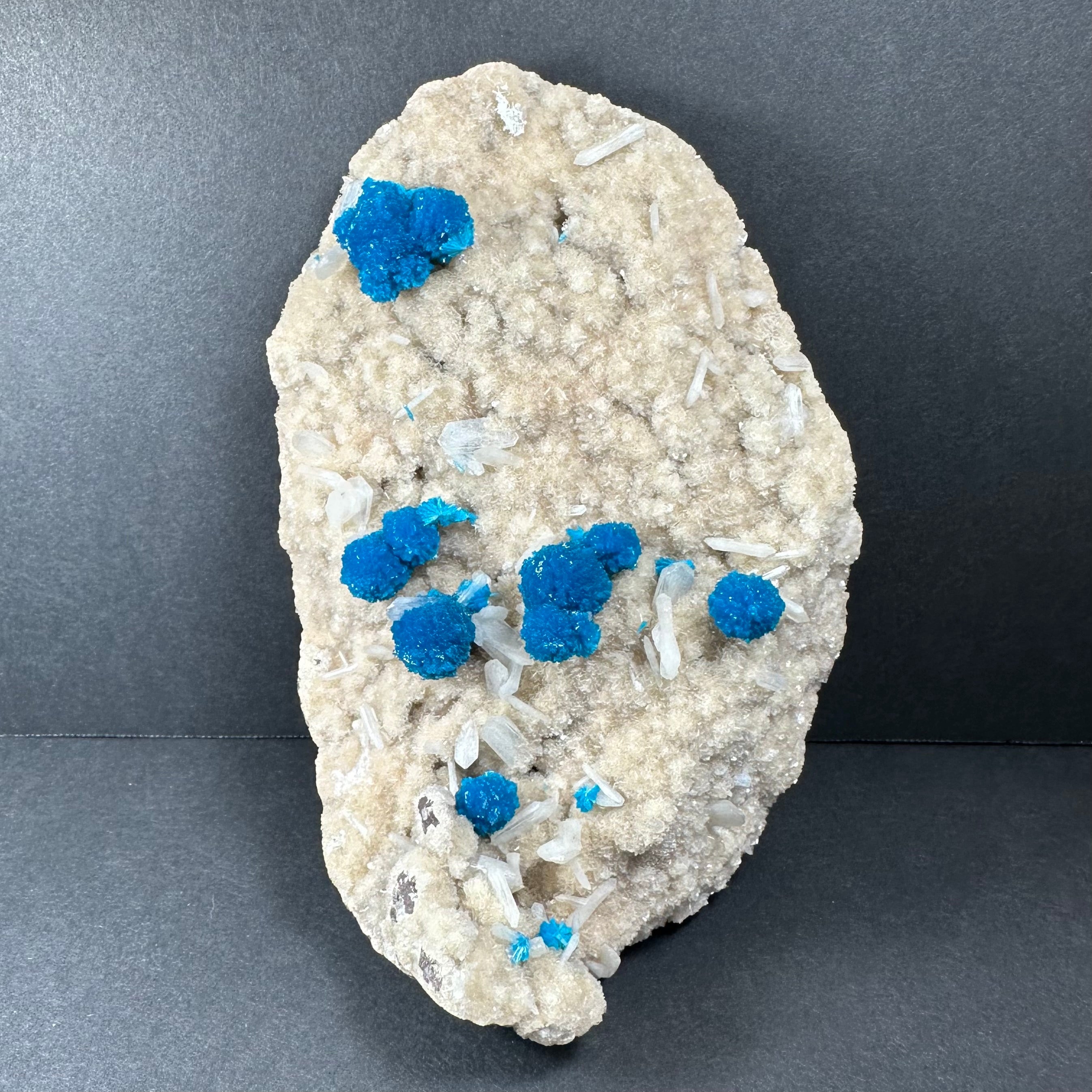 Cavansite with Stilbite on Matrix Maharashtra, Pune, India | Minerals | Wiccan Center