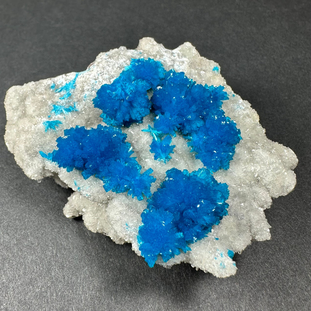 Cavansite with White Stilbite on Matrix Maharashtra, Pune, India | Minerals | Wiccan Center